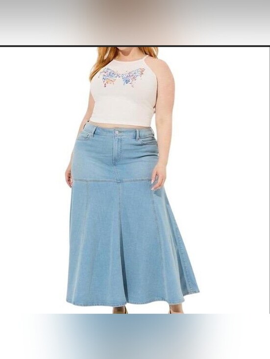 torrid Dresses & Skirts - Torrid Light Blue Denim Maxi Skirt